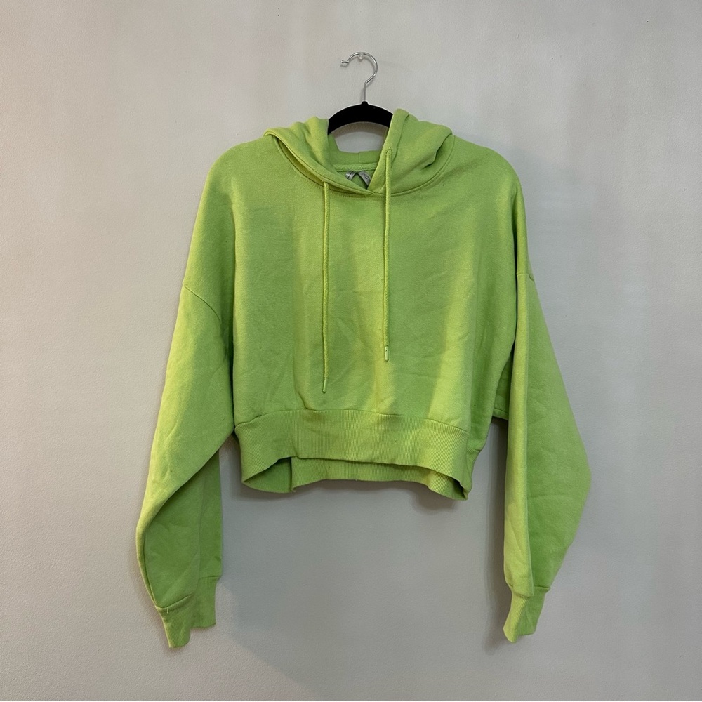CROPPED pastel mint green hoodie